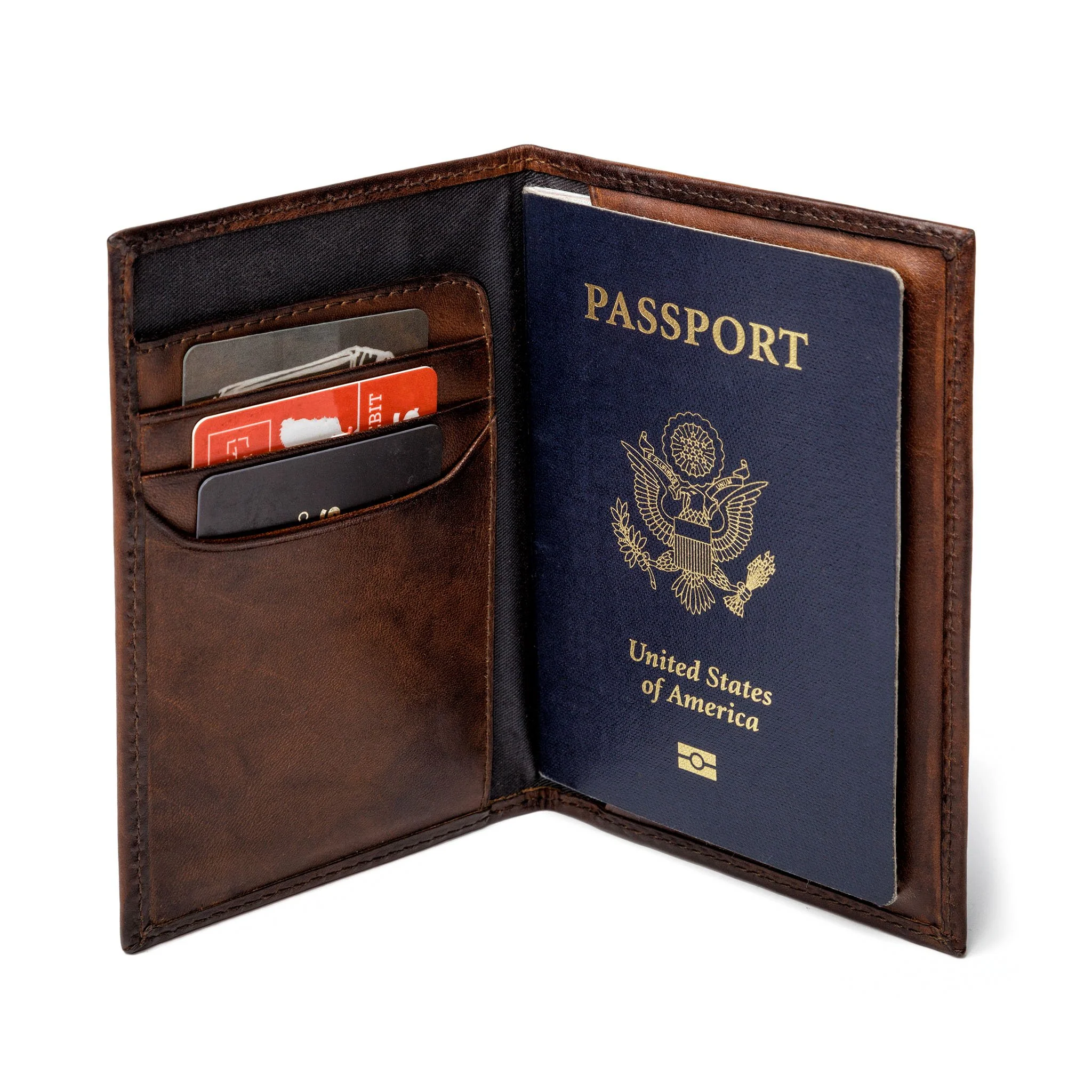 Benjamin Leather Passport Wallet - Image 4