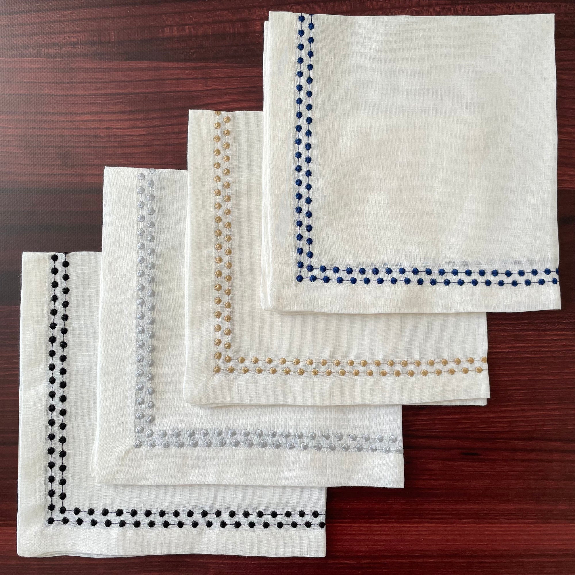 Pearls Napkin Silver Set of 4 - Image 2