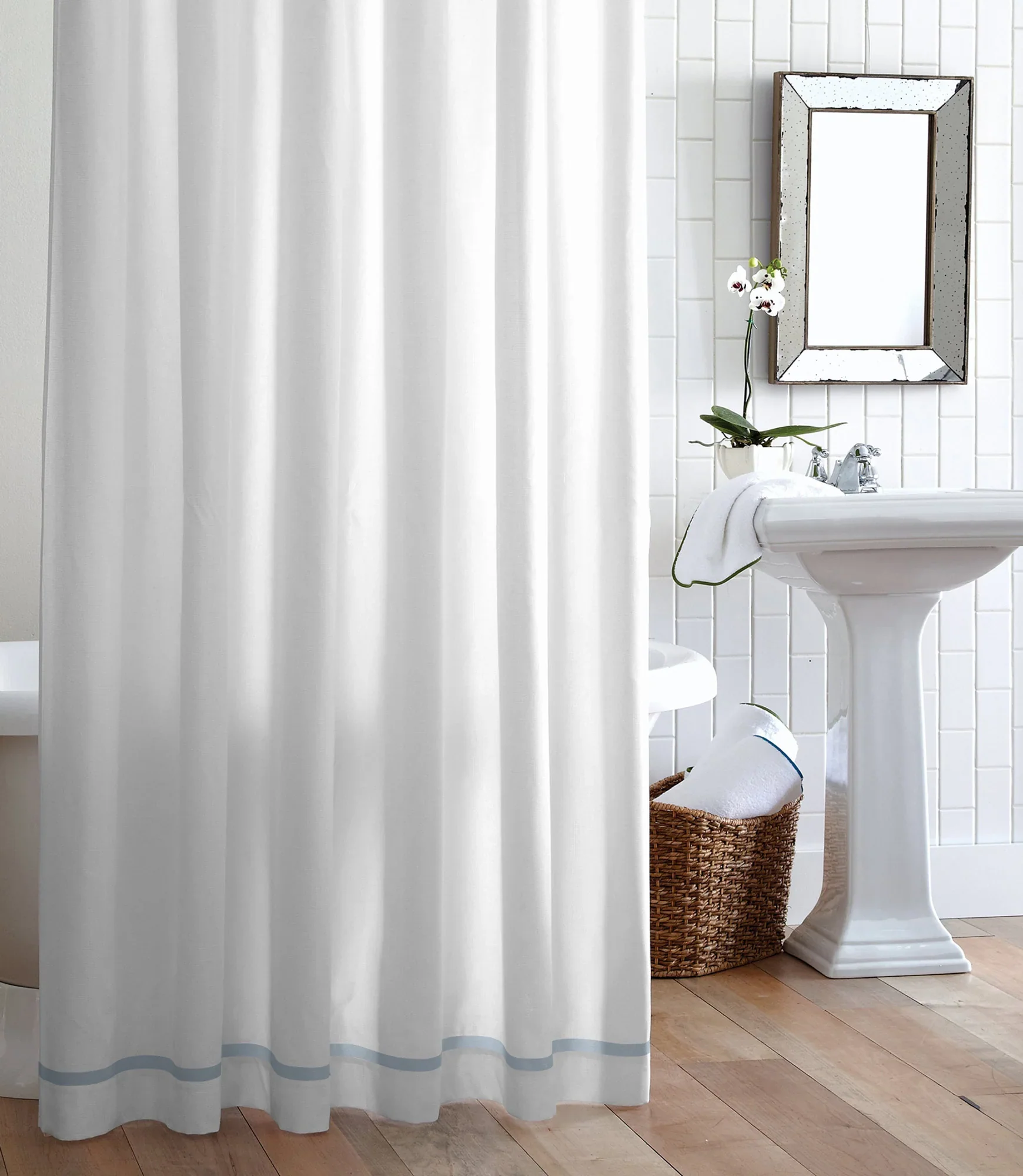 Pique II Tailored Shower Curtain - Image 2