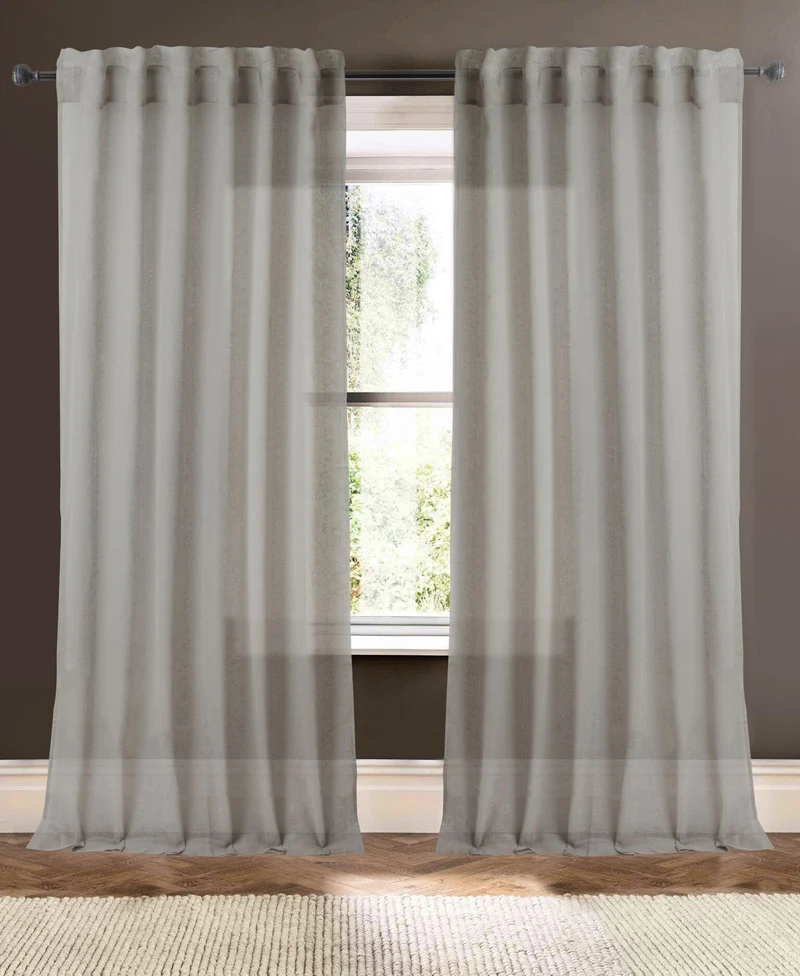 Plain Linen Sheer (Pair) - Image 4