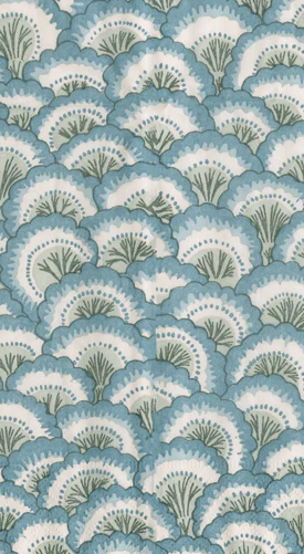 Pontchartrain Scallop Blue Paper Guest Towels