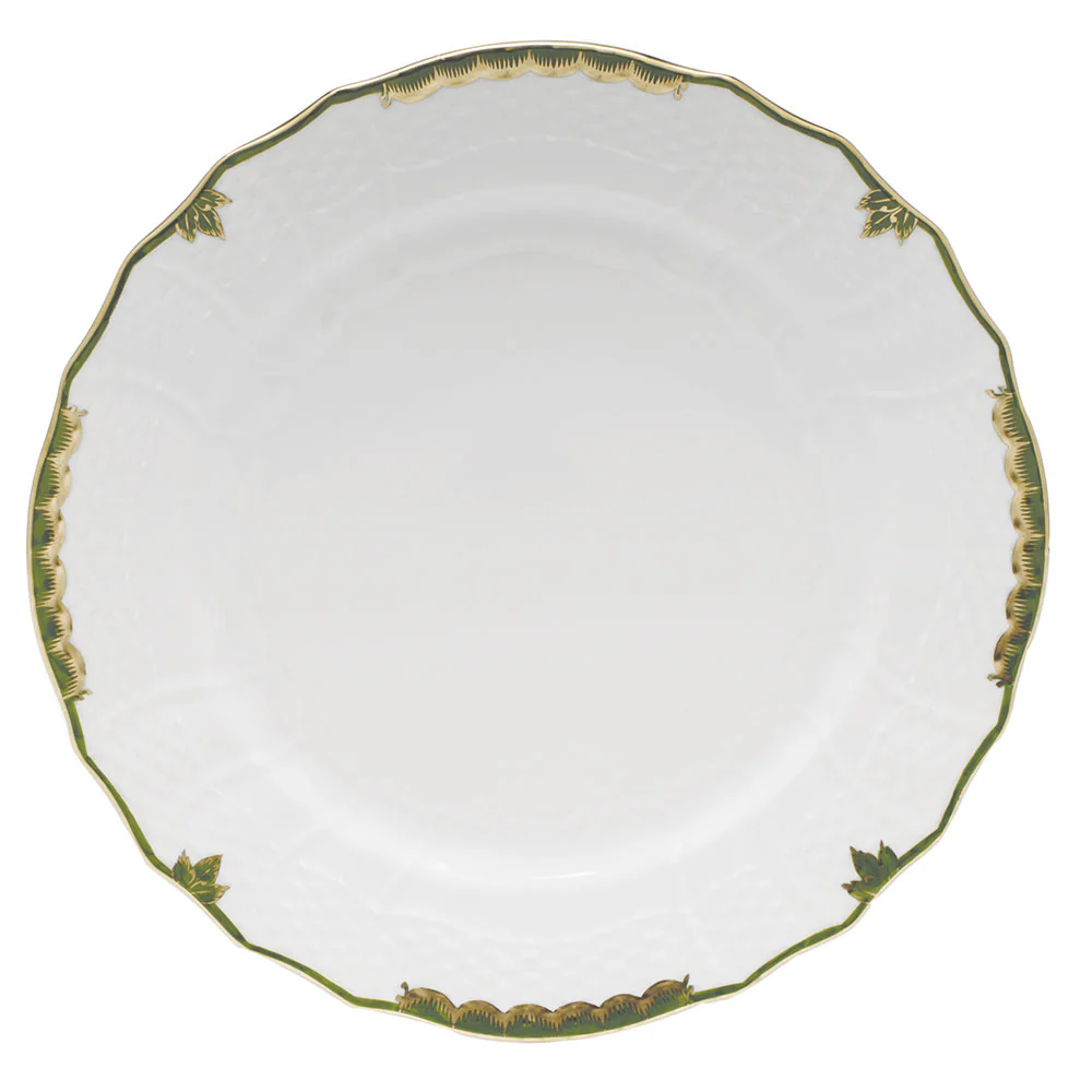 Princess Victoria Dark Green Service Plate 11"d - Dark Green