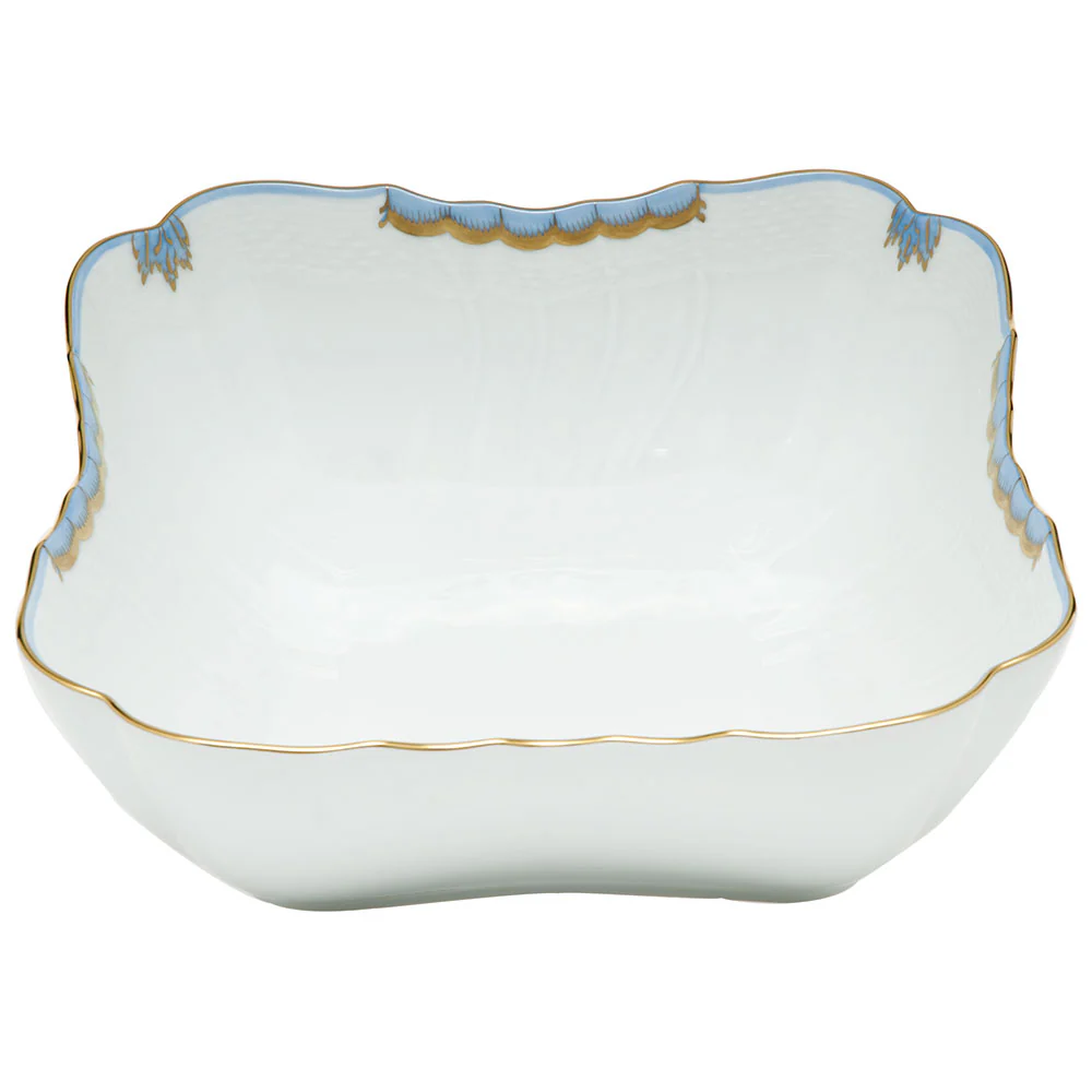 Princess Victoria Light Blue Square Salad Bowl 10"sq