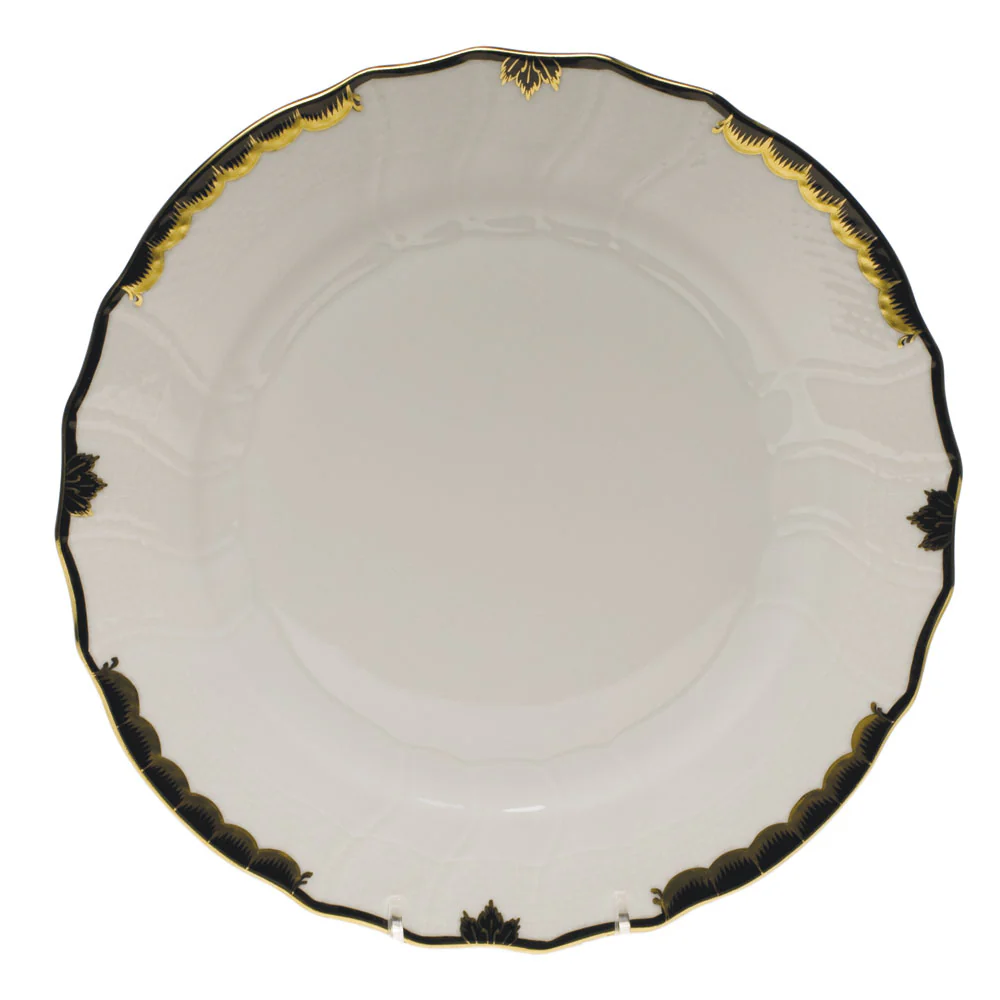 Princess Victoria Black Dinner Plate 10.5"d - Image 2