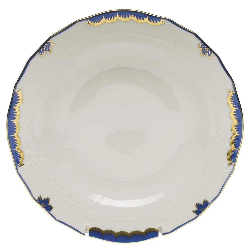 Princess Victoria Blue Dessert Plate 8.25"d - Blue