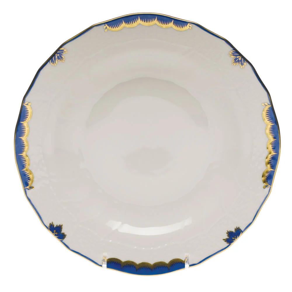 Princess Victoria Blue Dessert Plate 8.25"d - Blue - Image 2