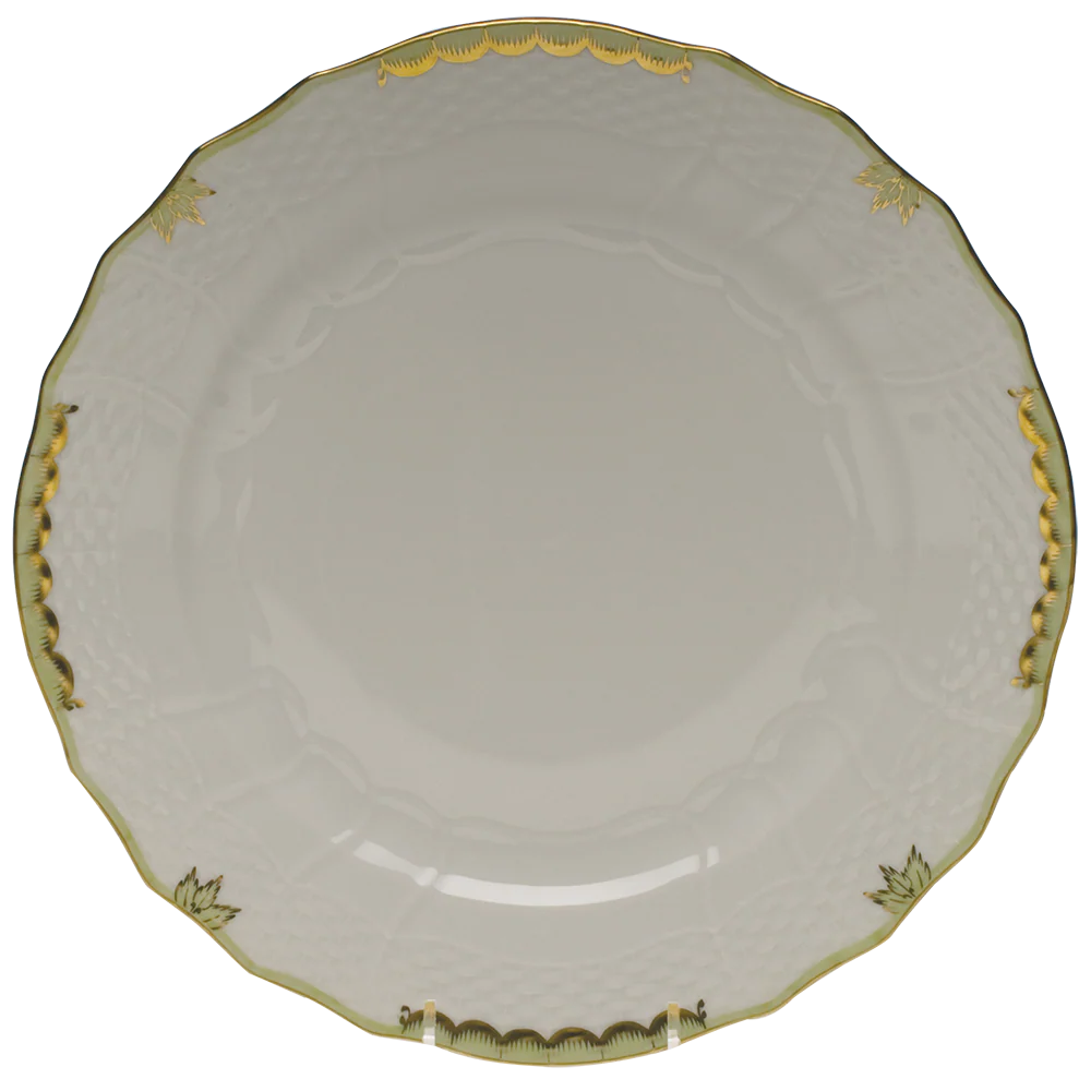 Princess Victoria Green Service Plate 11"d