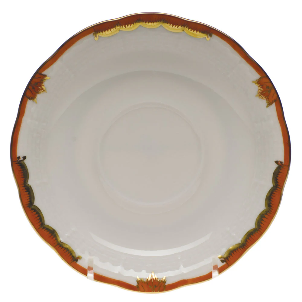 Princess Victoria Rust Tea Saucer 6"d - Image 2