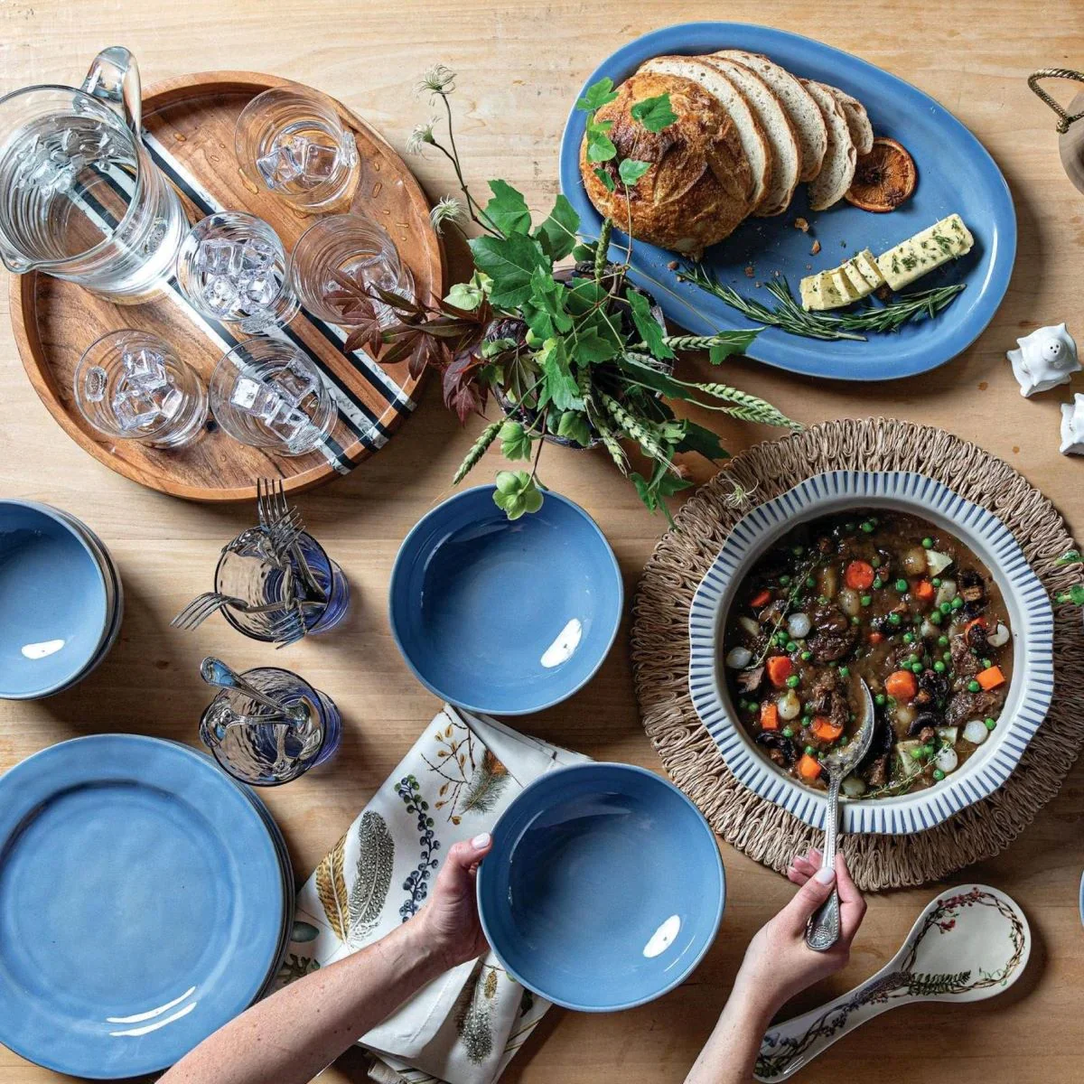 Puro Chambray Dinner Plate - Image 2