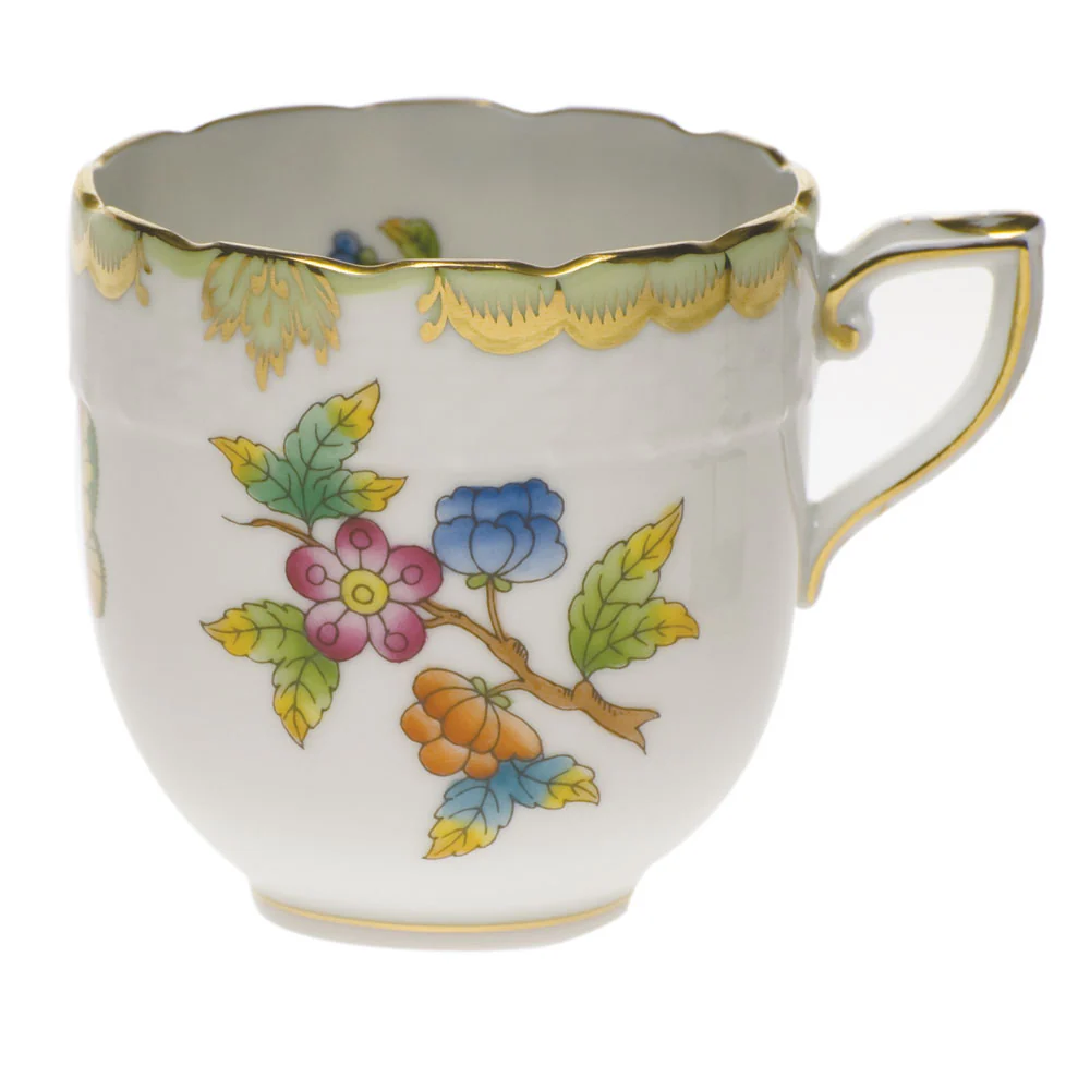 Queen Victoria After Dinner Cup (3 Oz) - Green Border