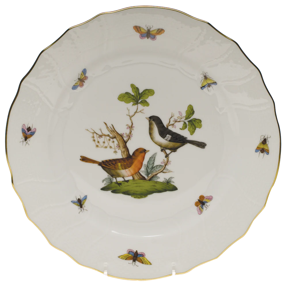 Rothschild Bird Dinner Plate - Motif 05 10.5"d