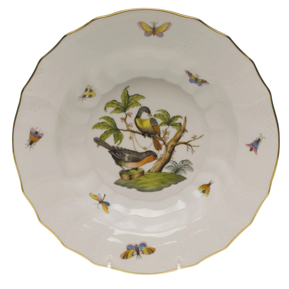 Rothschild Bird Rim Soup - Motif 02 9.5"d