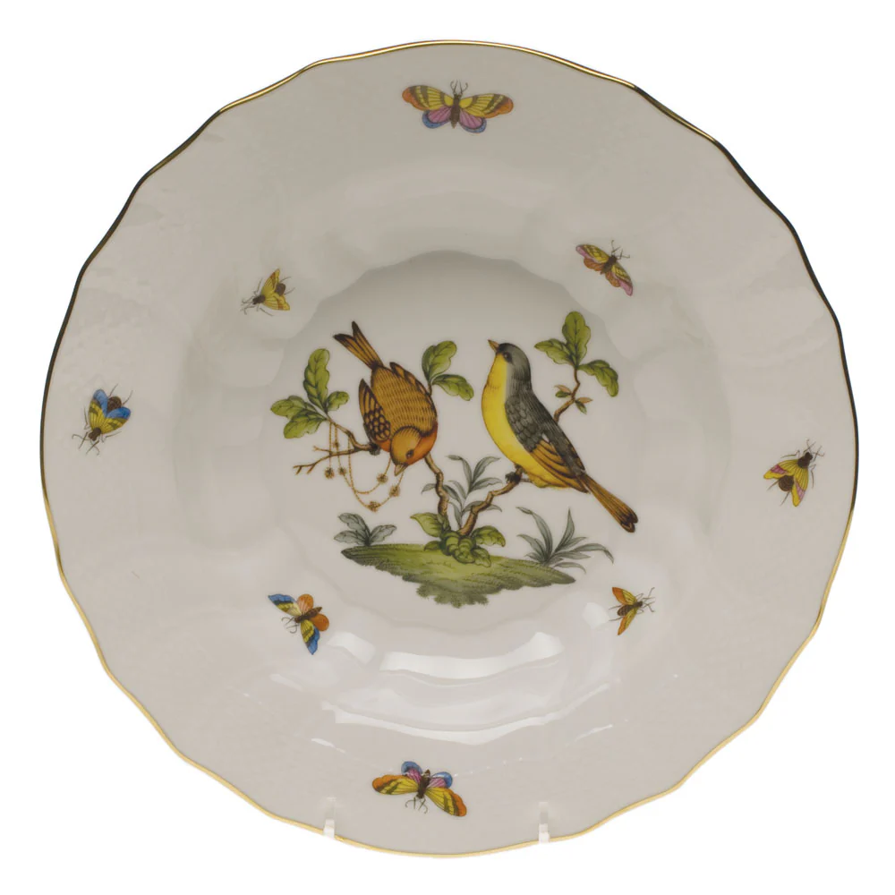 Rothschild Bird Rim Soup - Motif 07 9.5"d