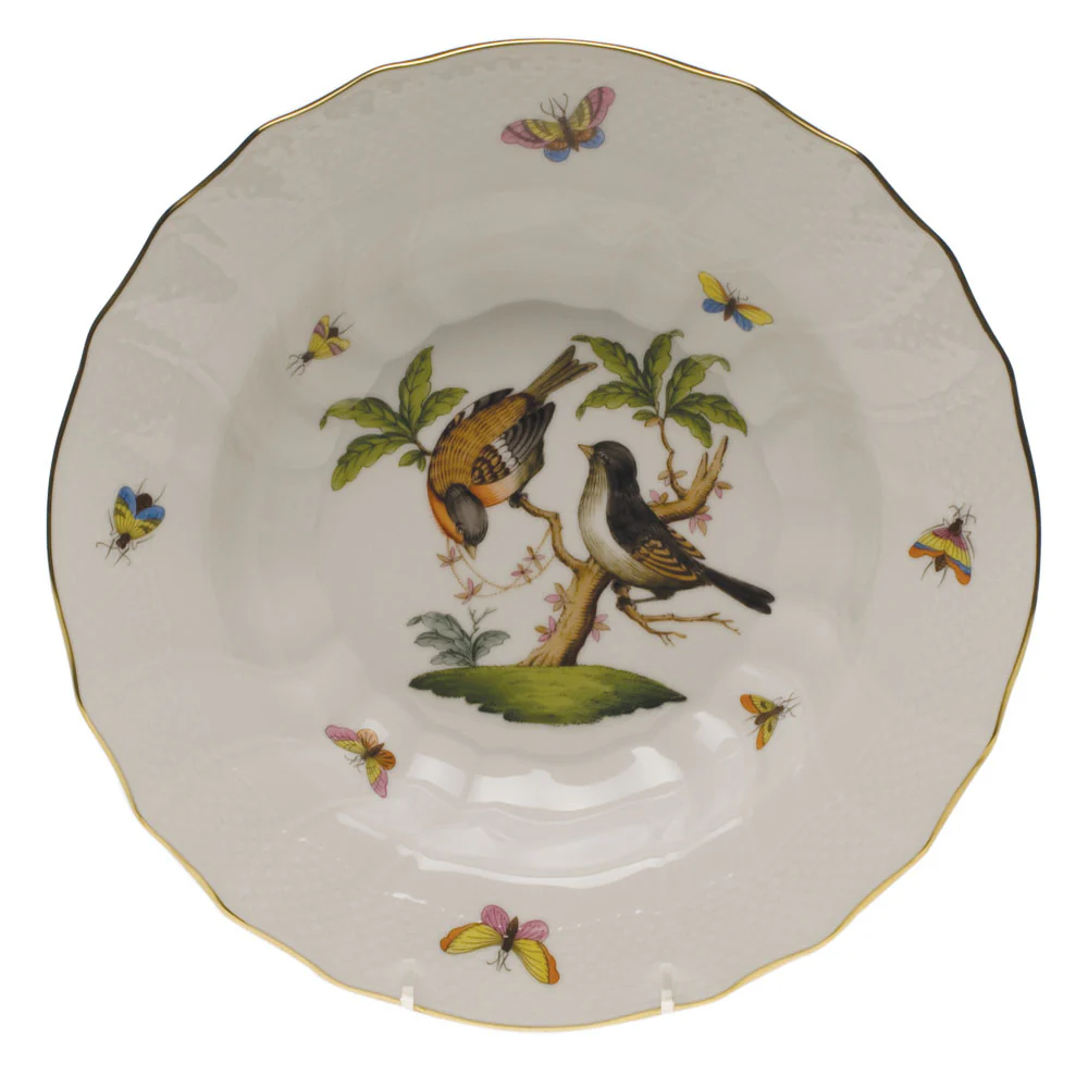 Rothschild Bird Rim Soup - Motif 12 9.5"d