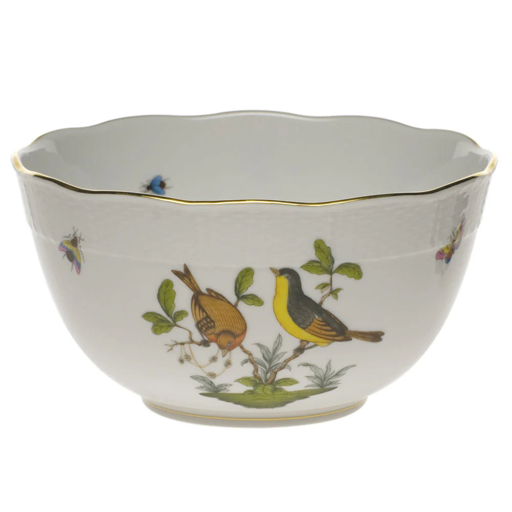 Rothschild Bird Round Bowl  (3.5 Pt) 7.5"d