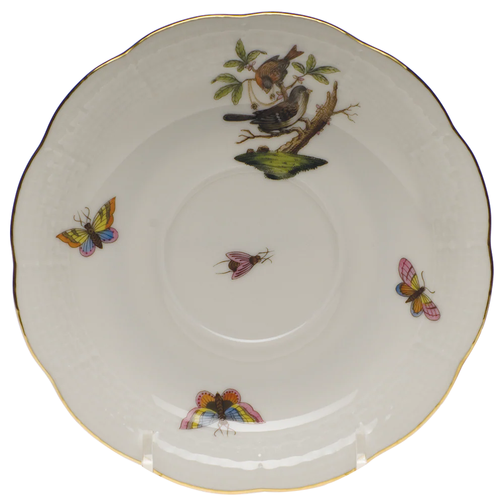 Rothschild Bird Tea Saucer - Motif 04 6"d