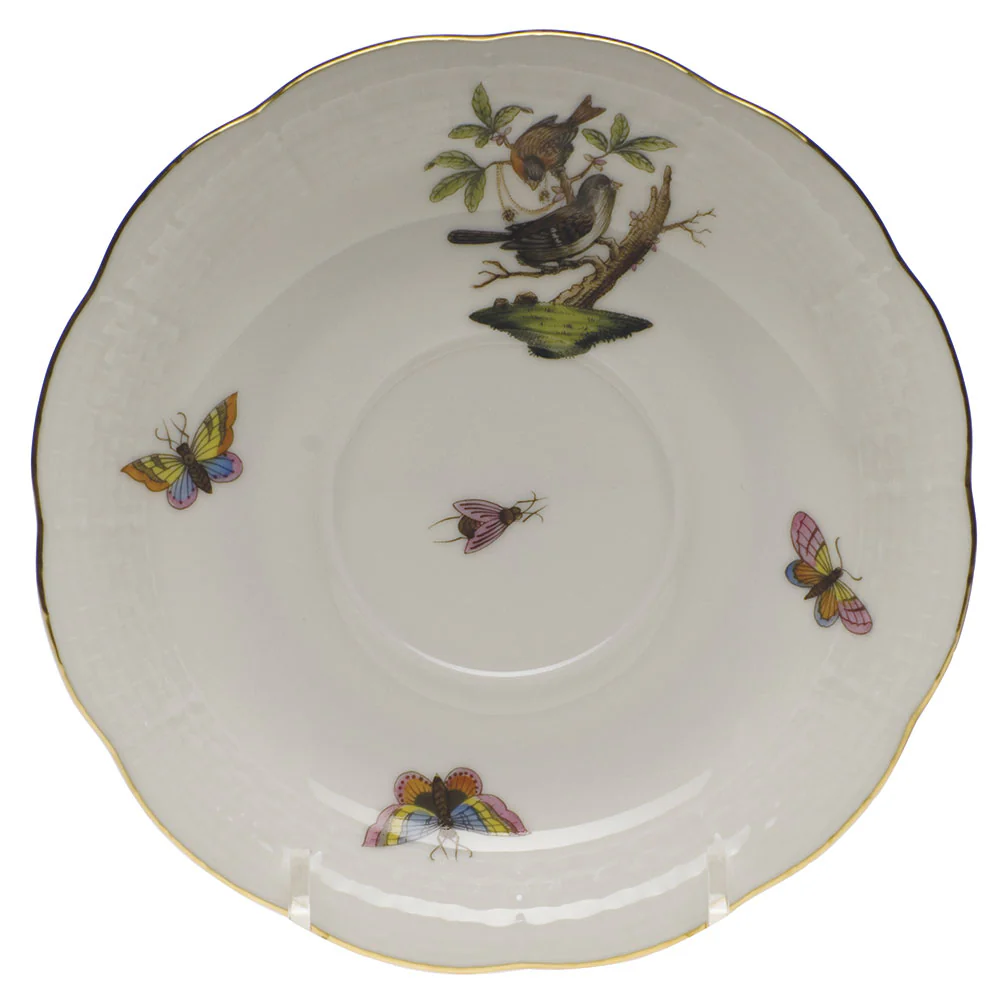 Rothschild Bird Tea Saucer - Motif 04 6"d - Image 2