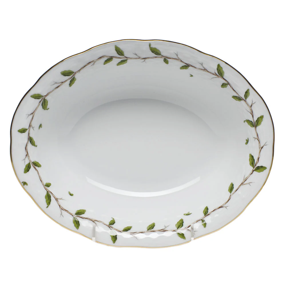 Rothschild Garden Oval Veg Dish 10"l X 8"w