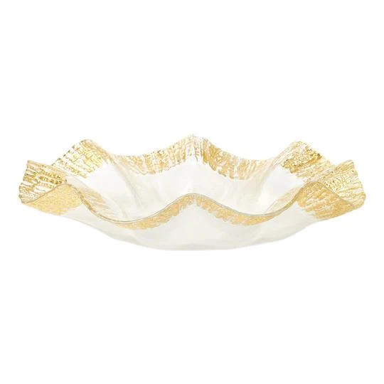Rufolo Glass Gold Platter