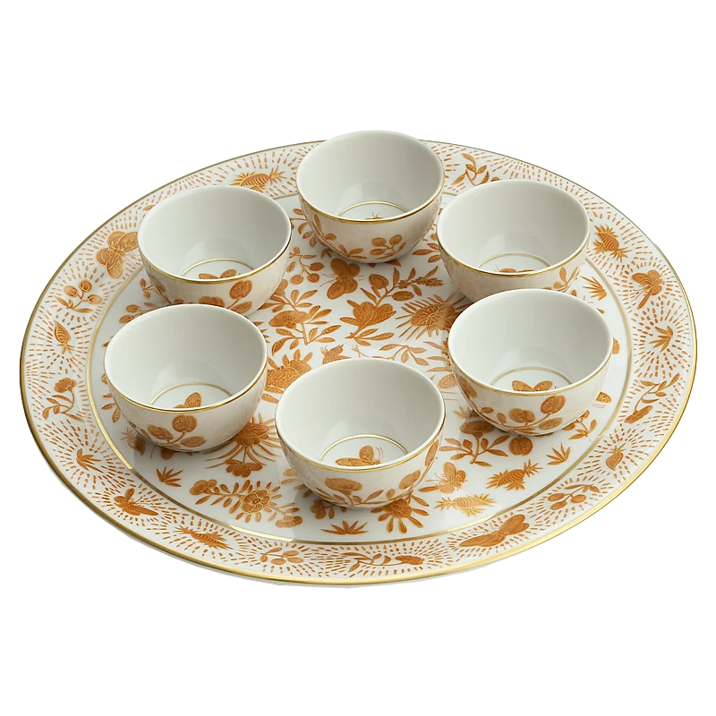 Sacred Bird & Butterfly Seder Plate Set
