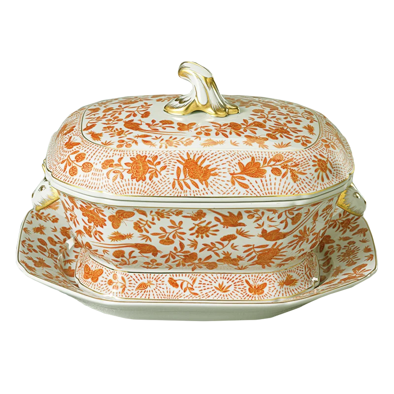 Sacred Bird & Butterfly Tureen & Stand