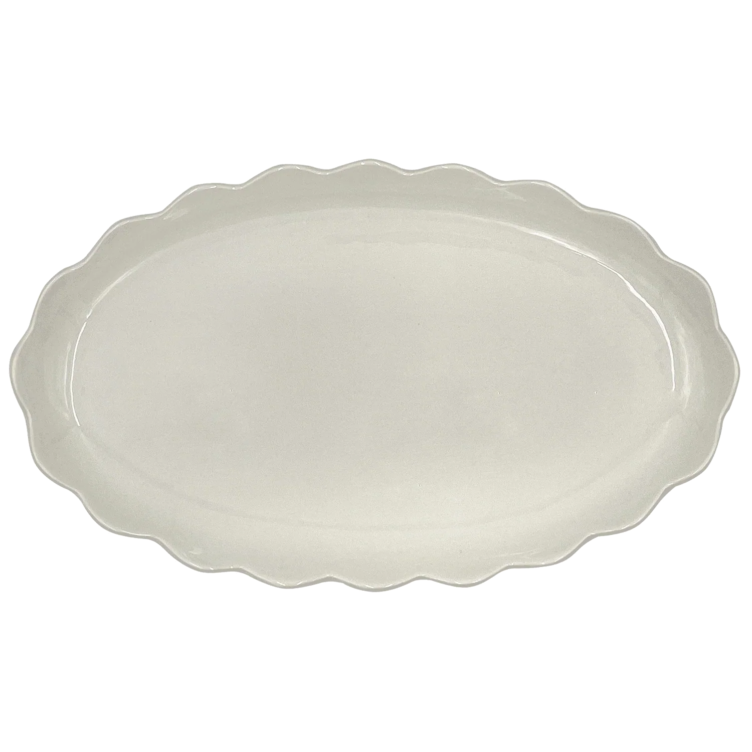 Scalloped Oval Platter Large
