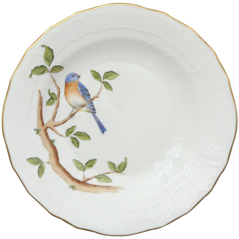 Song Bird Dessert Plate - Bluebird 8.25"d - Image 2
