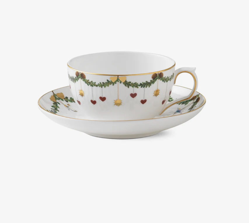 Star Fluted Cup & Saucer 32cl