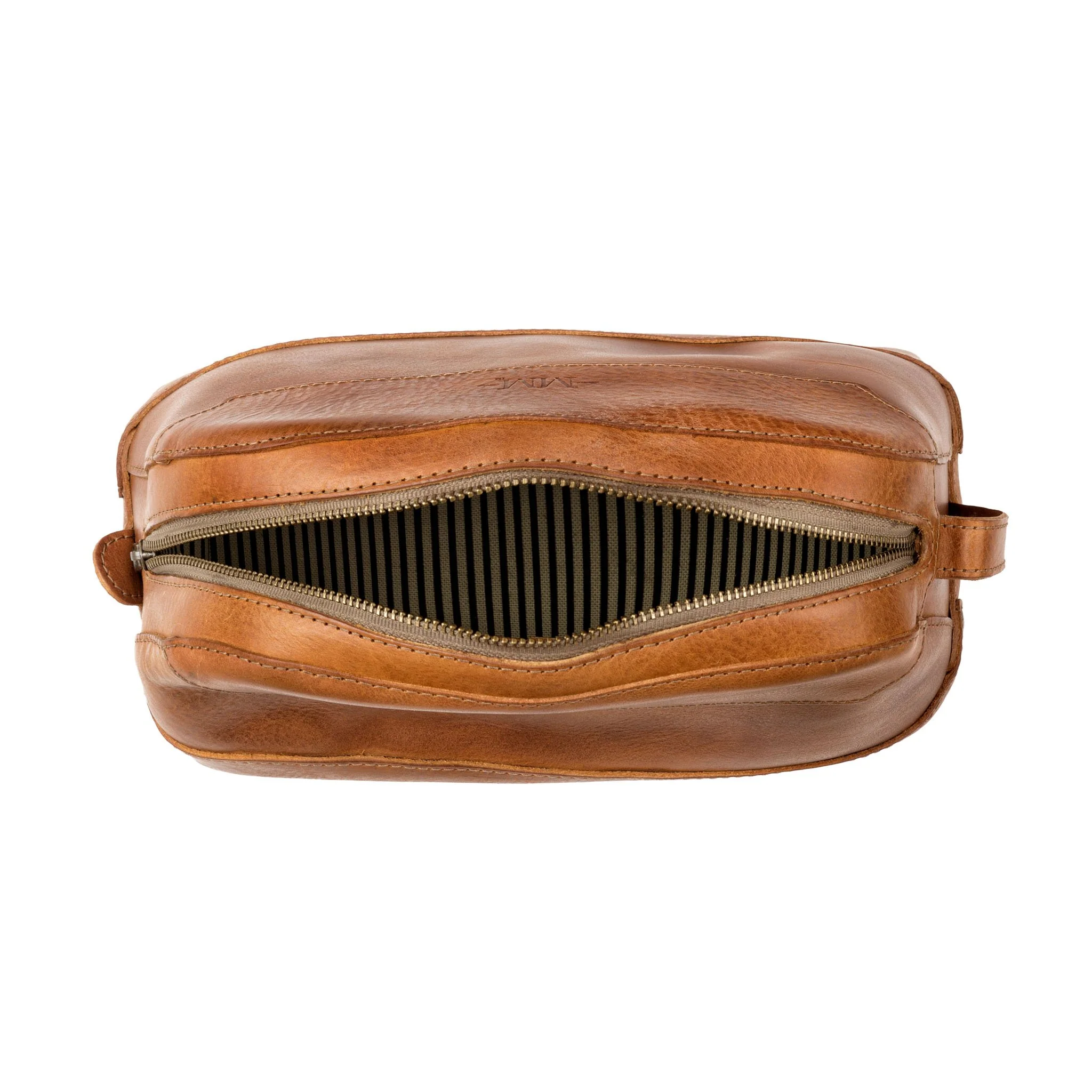 Heritage Leather Stateroom Wash Bag - Image 12