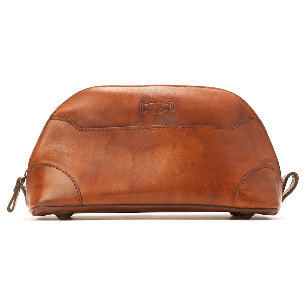 Heritage Leather Stateroom Wash Bag - Image 13