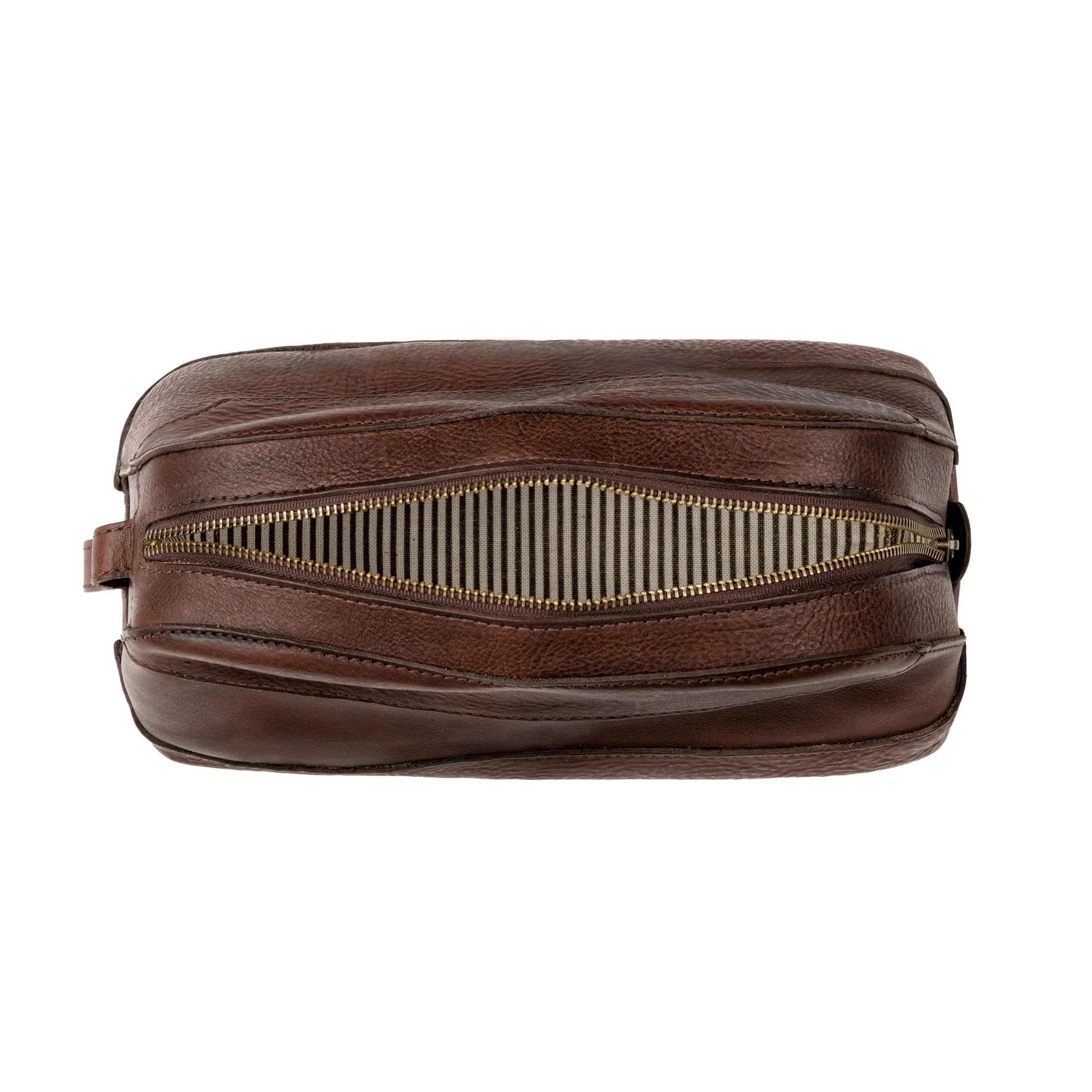 Heritage Leather Stateroom Wash Bag - Image 6