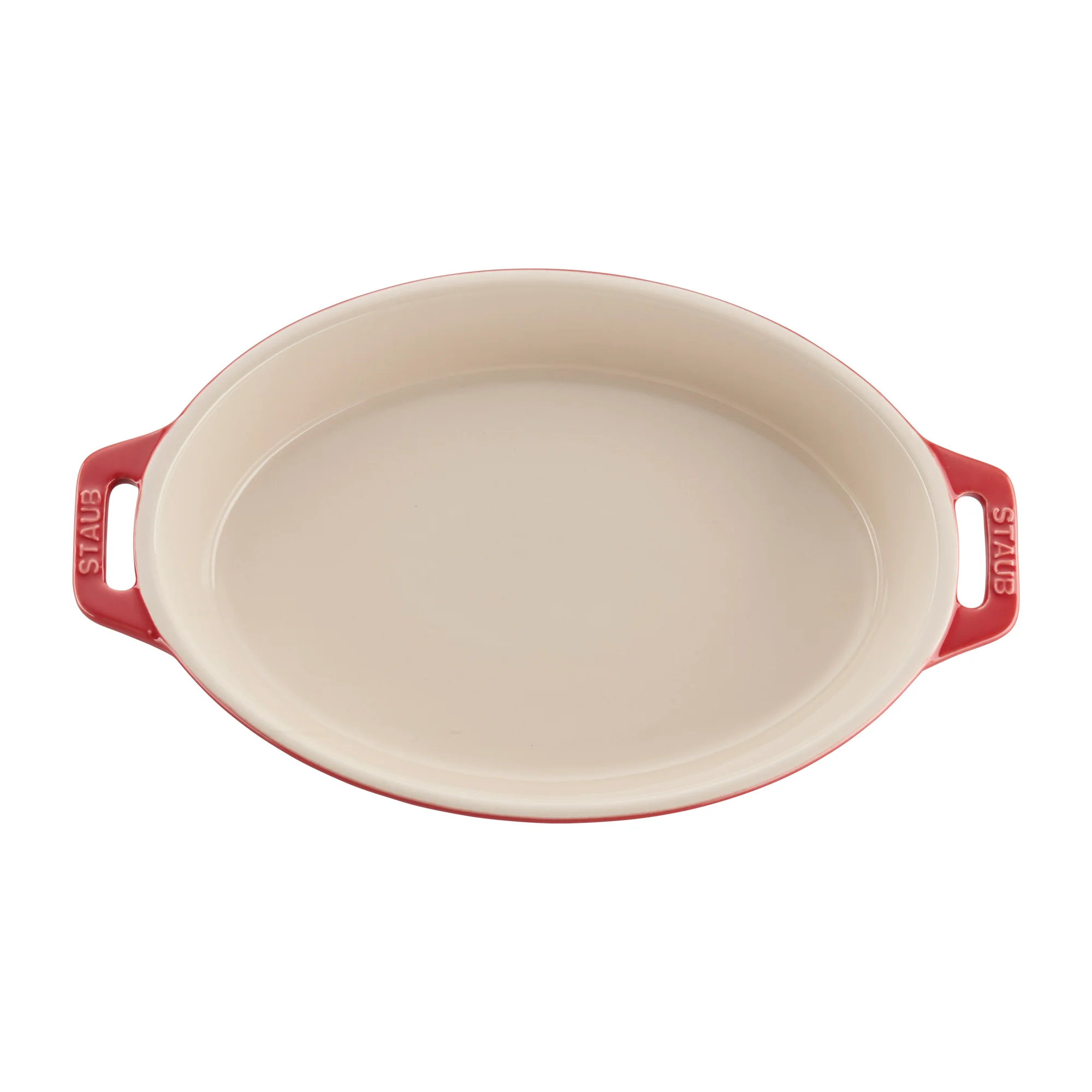 Staub Ceramic 2-pc Oval Baking Dish Set - Cherry - Image 5