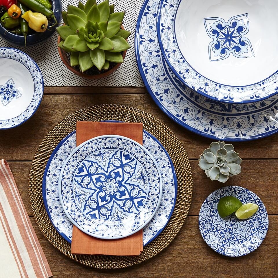 Talavera Azul Salad Plate 8"