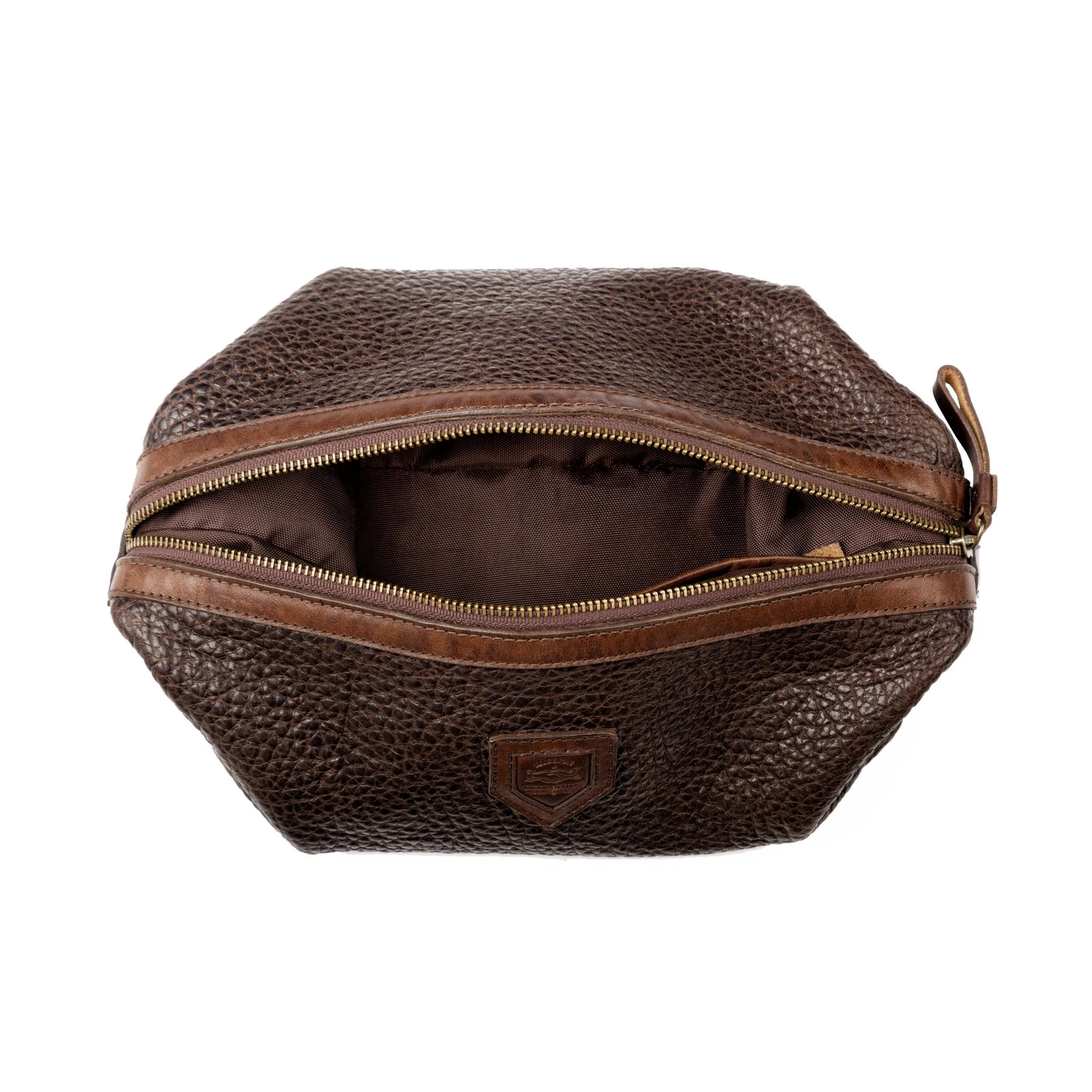Theodore Leather Wash Bag - Image 6