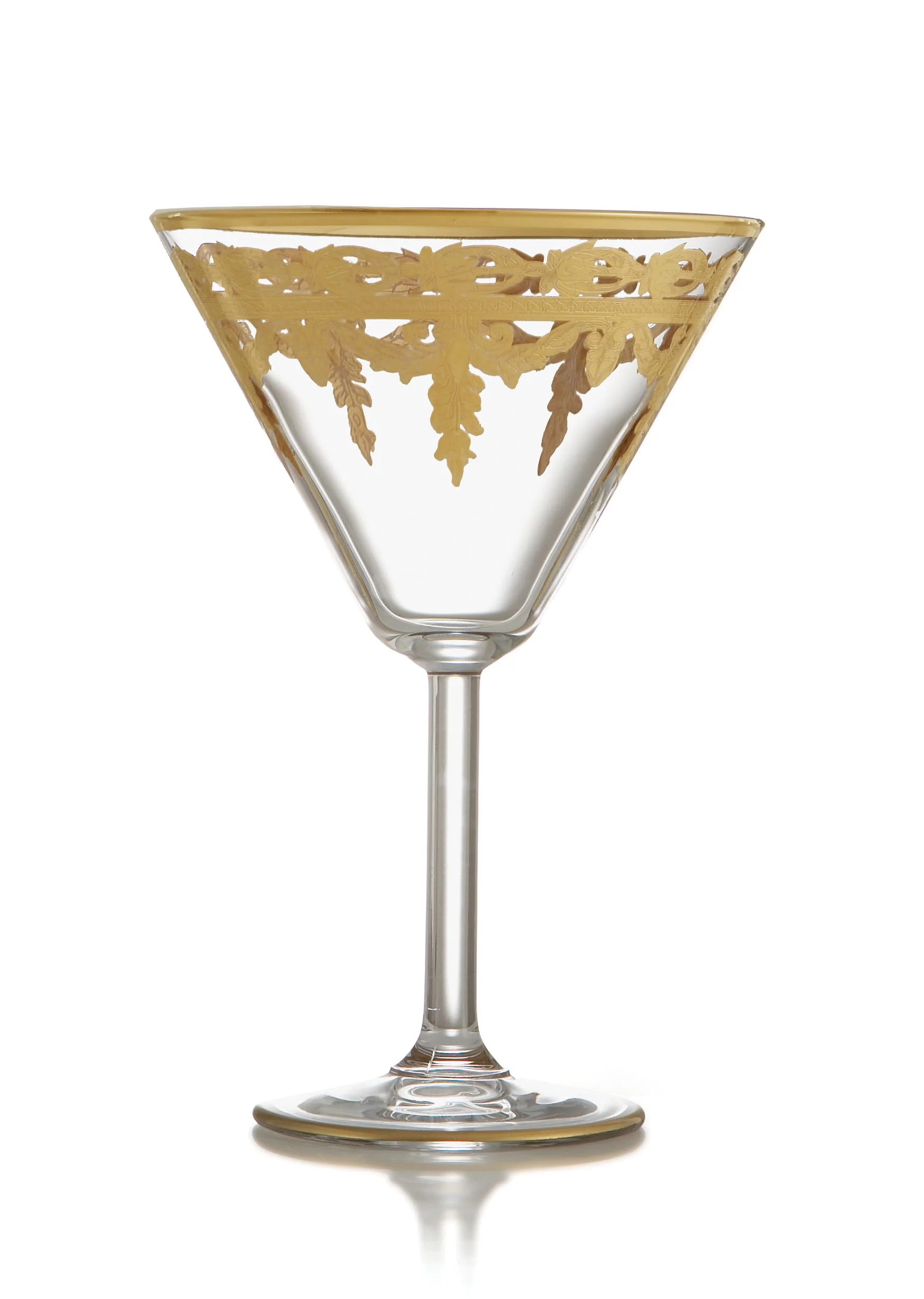 Vetro Gold Martini Glass