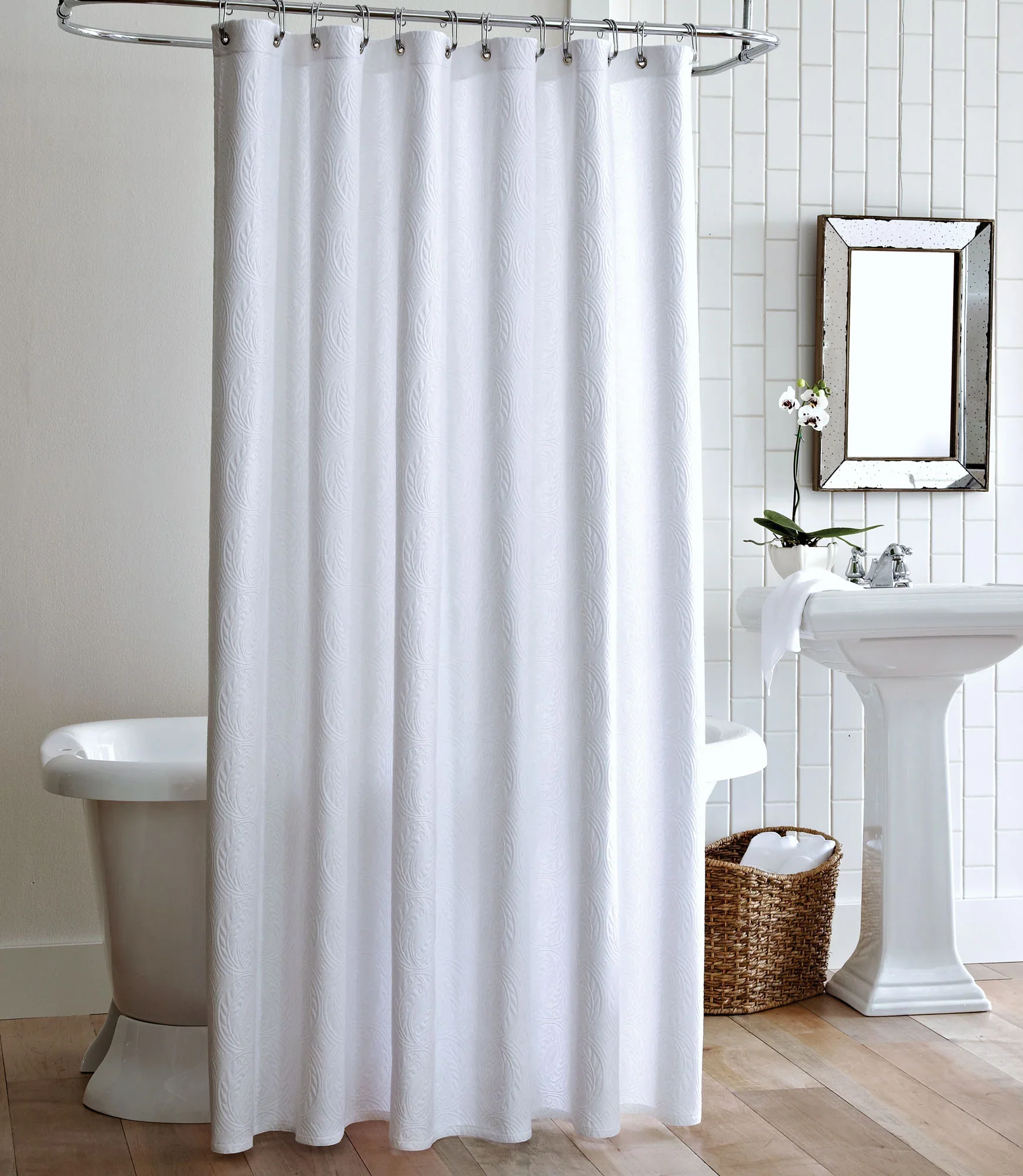 Vienna Matelasse' Shower Curtain
