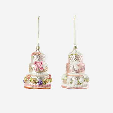 Wedding Cake Ornament - Assorted