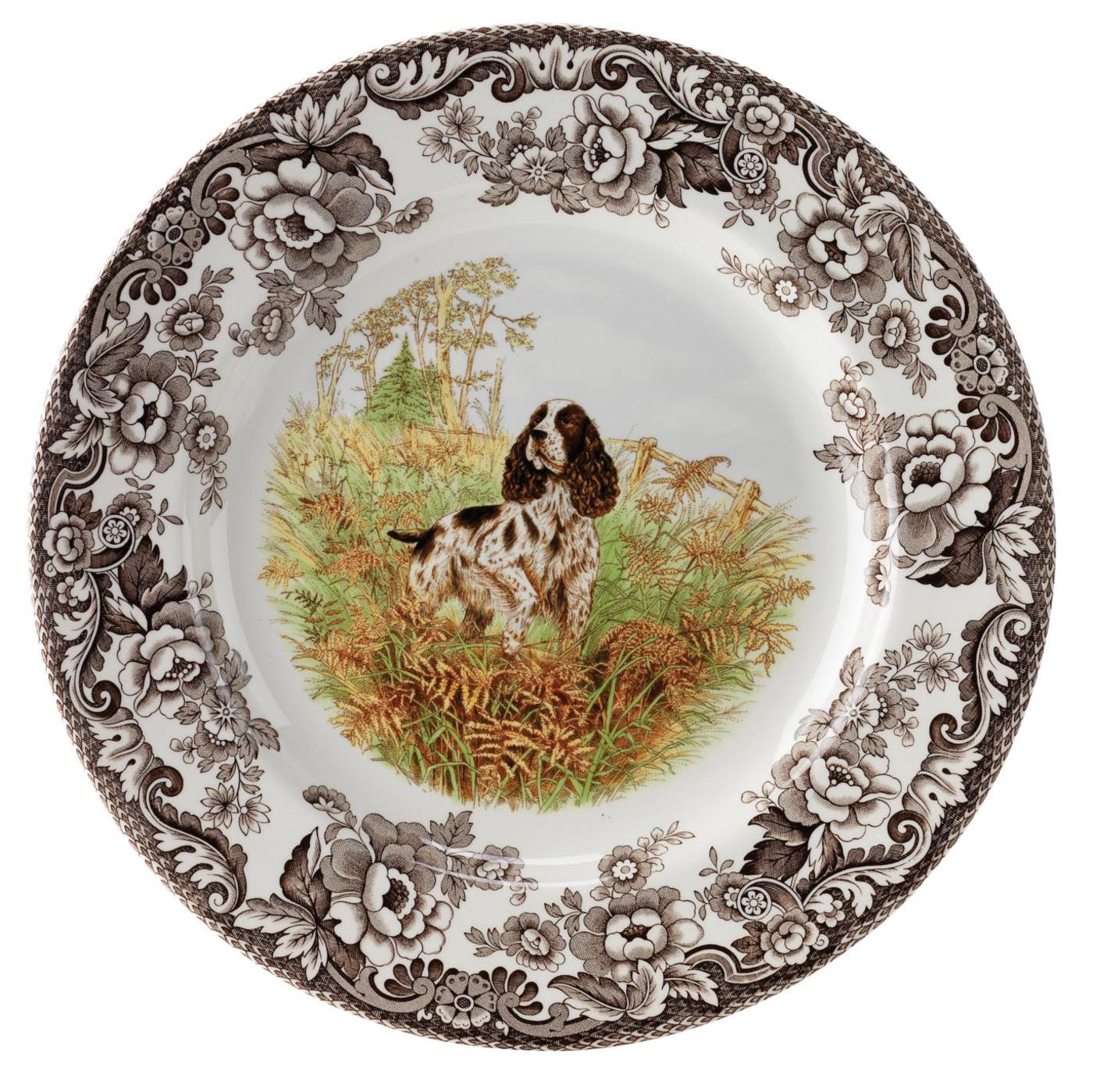 Woodland Hunting Dogs - Dinner Plate (Spaniel)