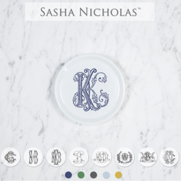 Coaster – with monogram